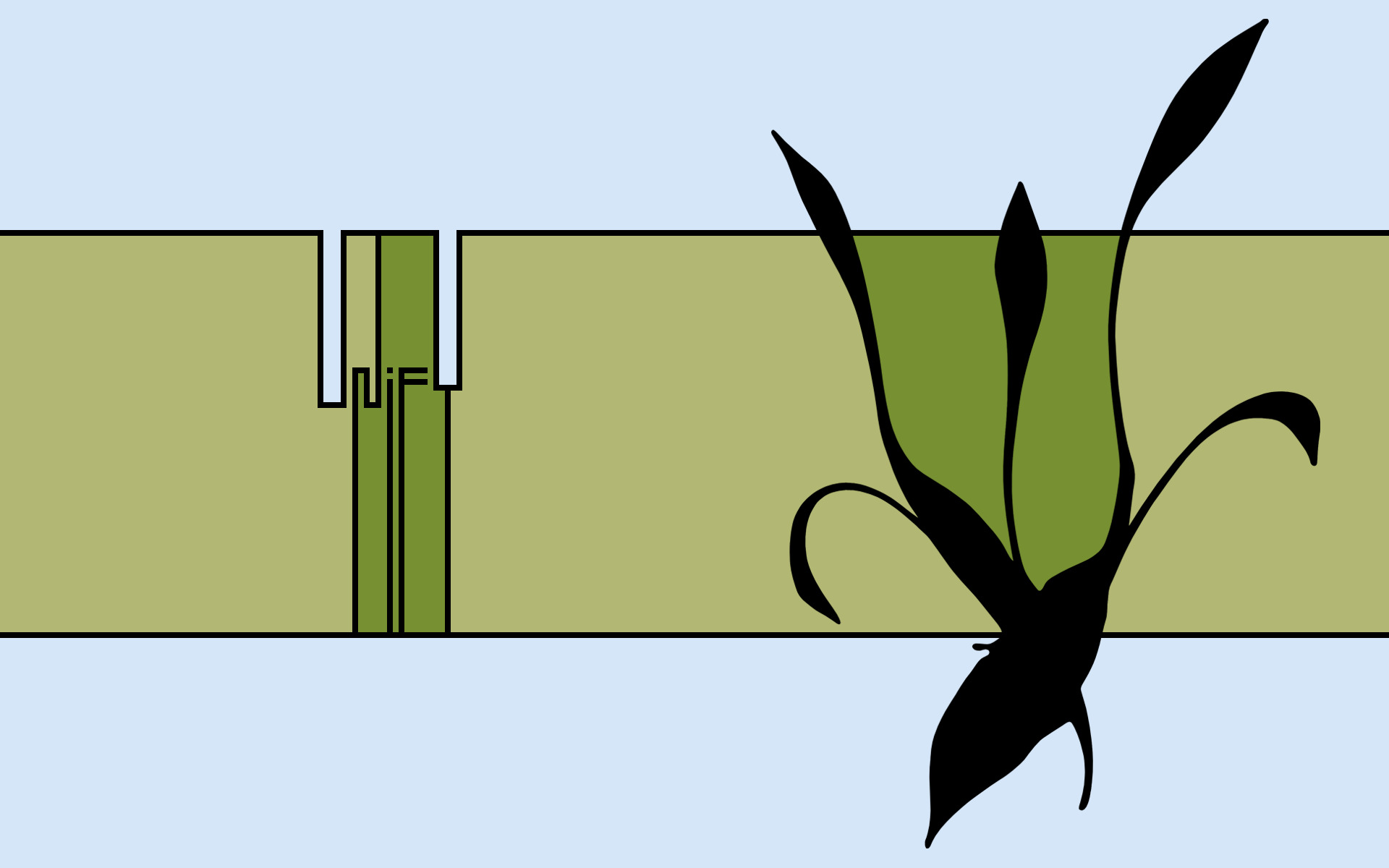 abstract plant and structure