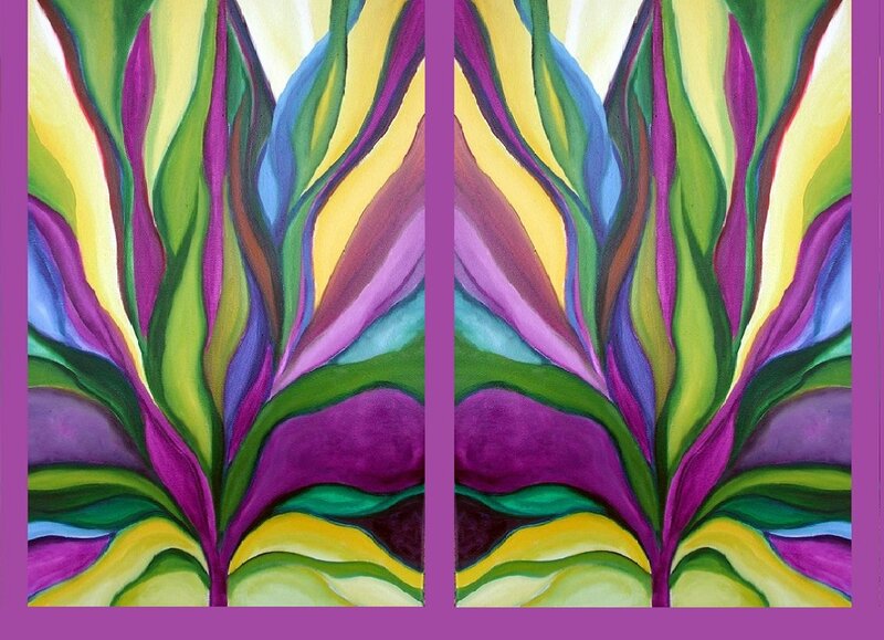 Abstract Plant Forms — Purple