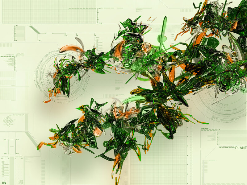 Abstract Plant-like Structure — Green