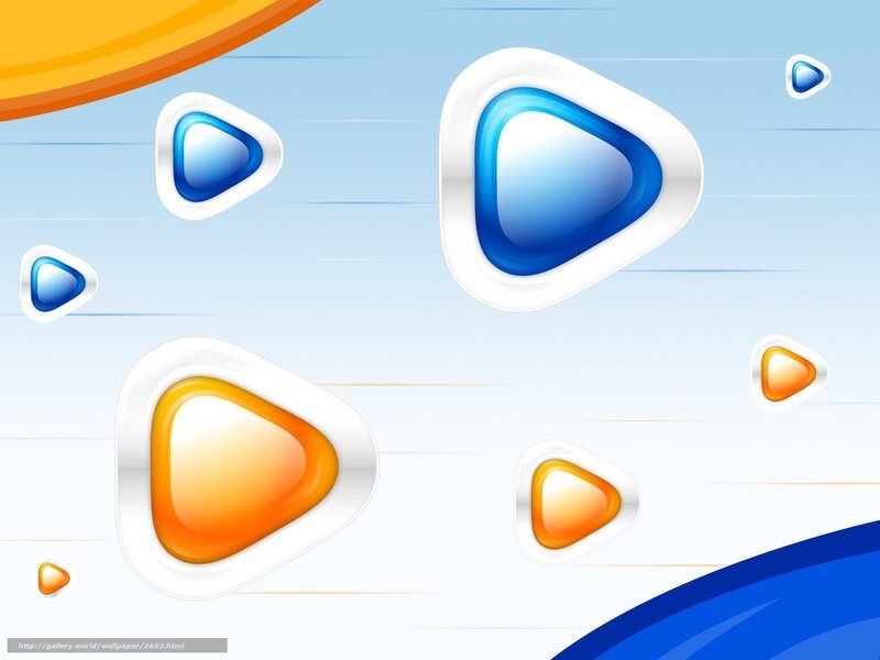 Abstract play button design