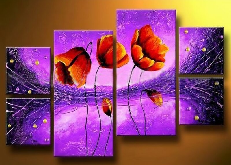 Abstract Poppy Flowers