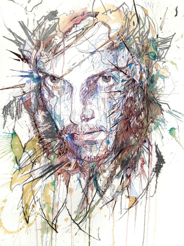 abstract portrait of a man