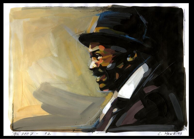 abstract portrait of a man