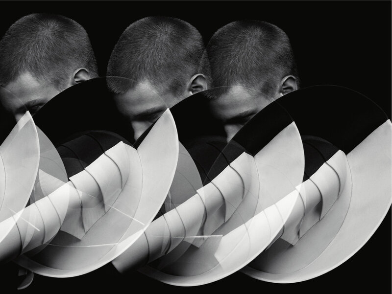 Abstract portrait of a man
