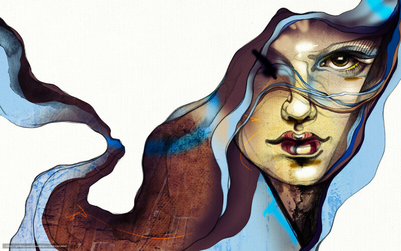 abstract portrait of a woman