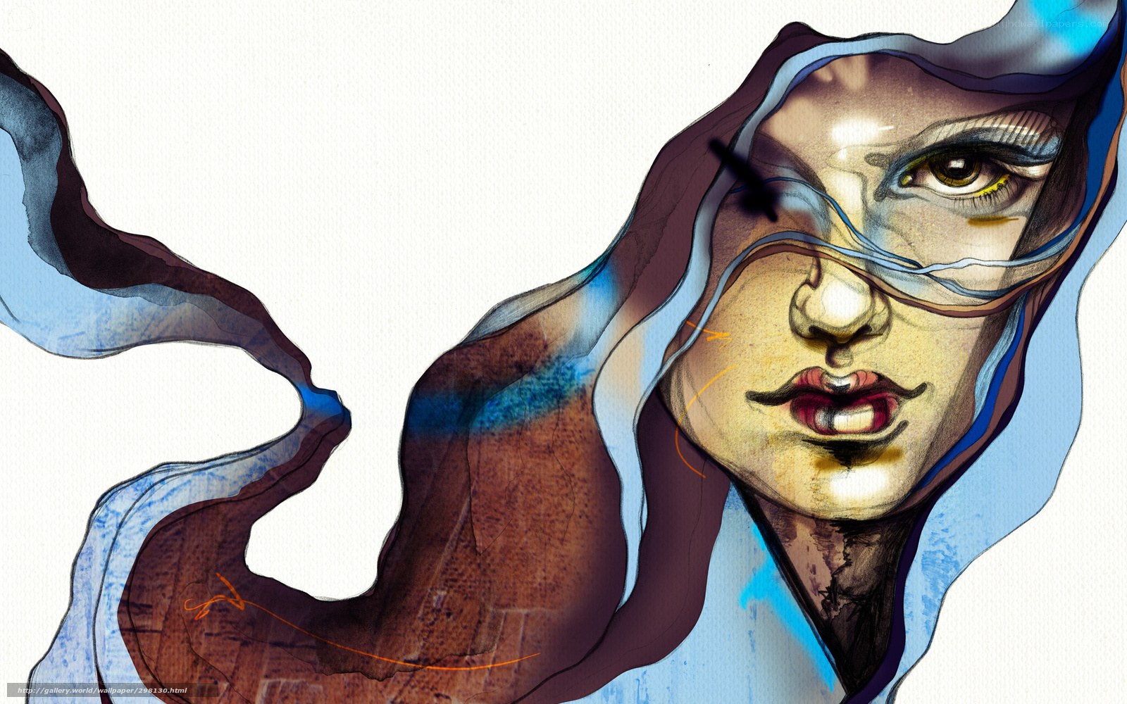 abstract portrait of a woman