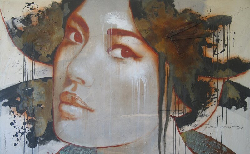 abstract portrait of a woman