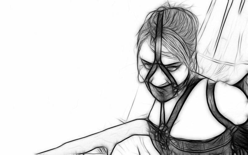 abstract portrait of a woman