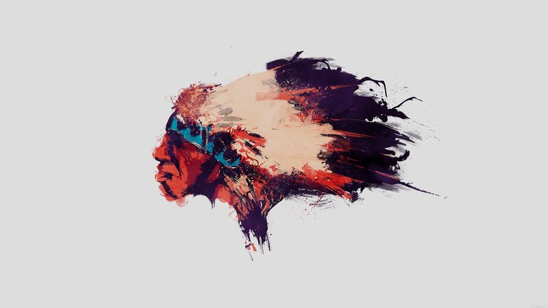 Abstract Portrait of Head