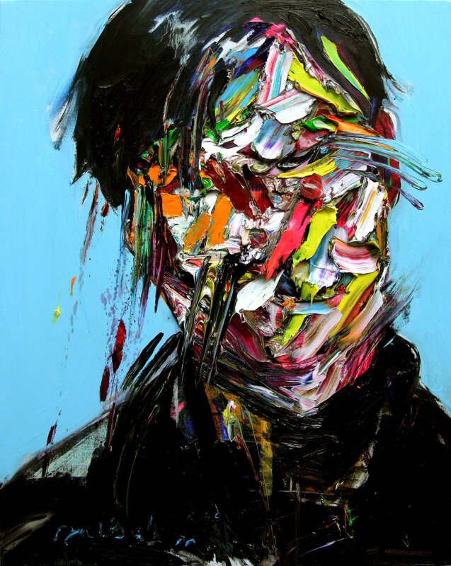 Abstract Portrait of Person — Blue