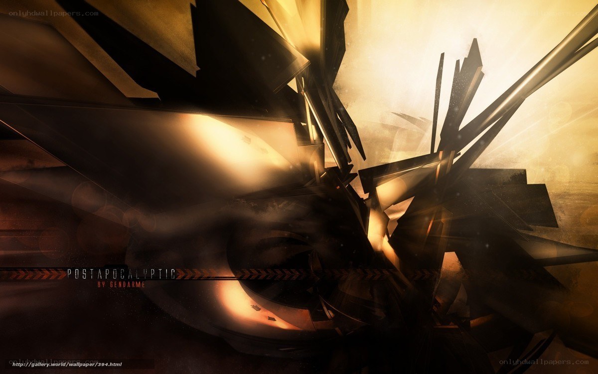 abstract post-apocalyptic design