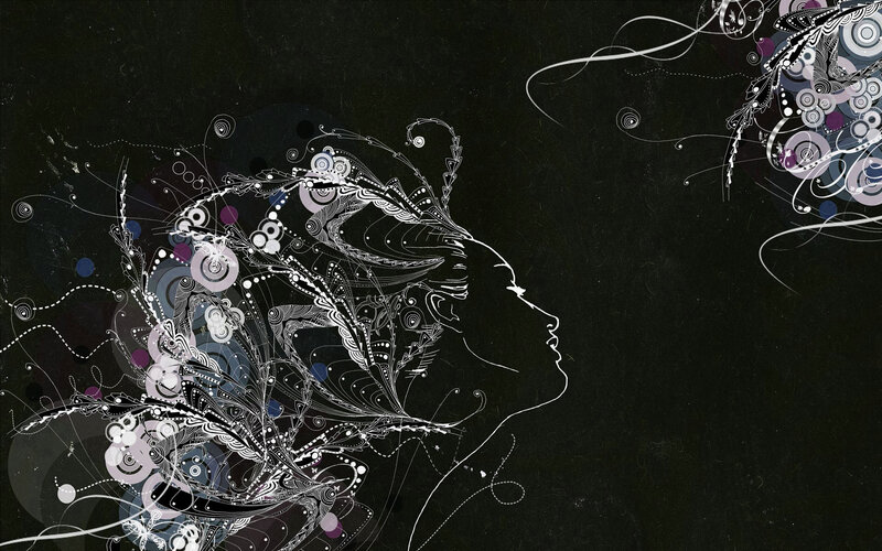 abstract profile art
