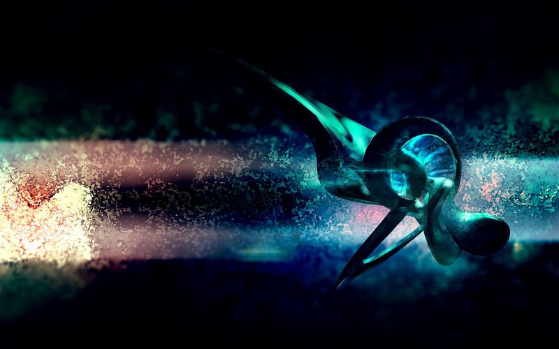 Abstract propeller in motion