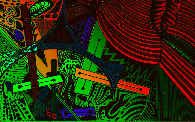 Abstract Psychedelic Pattern — Green