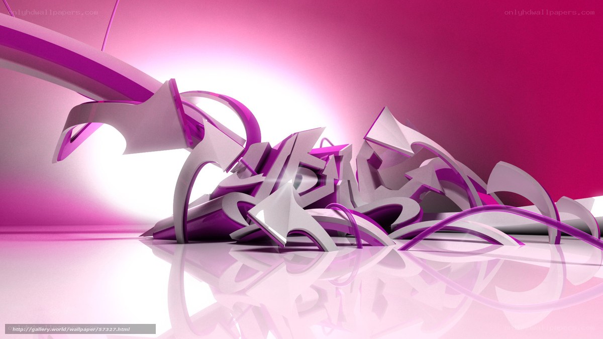 abstract purple 3D design