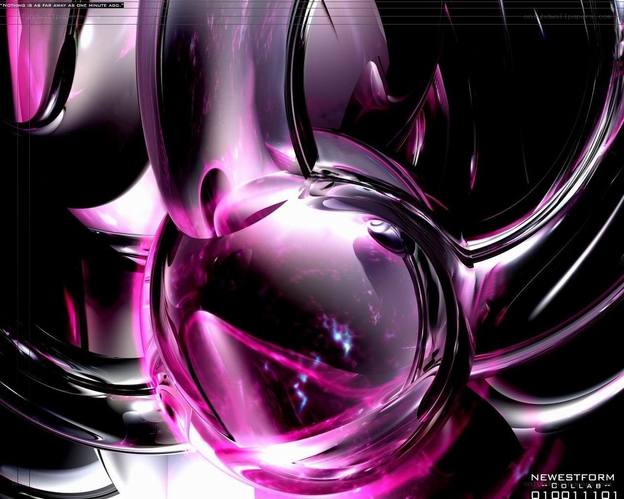 Abstract purple and black design