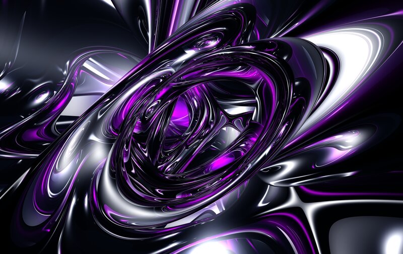 Abstract purple and black swirl