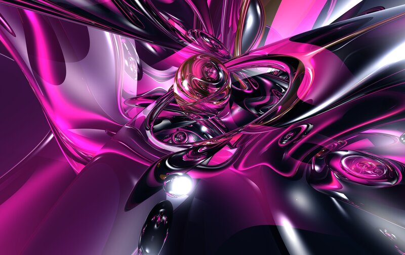 Abstract purple and black swirls