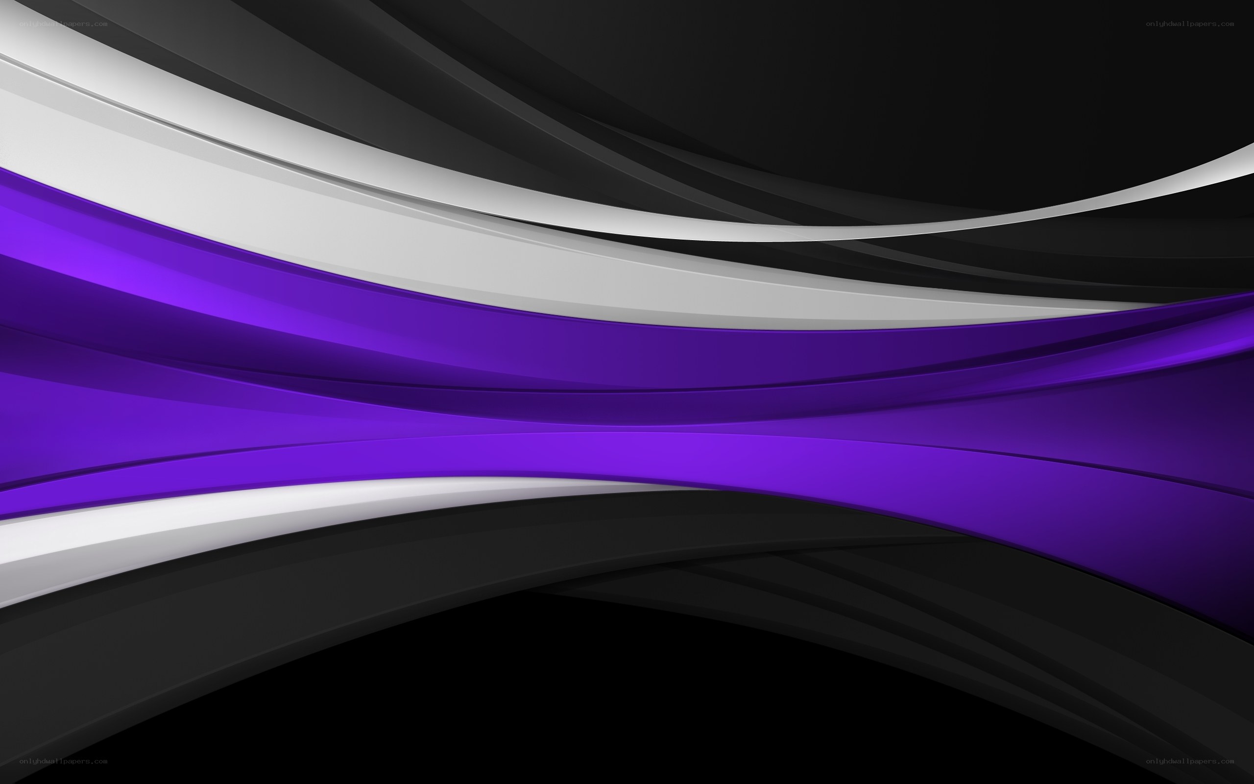 Abstract purple and black waves