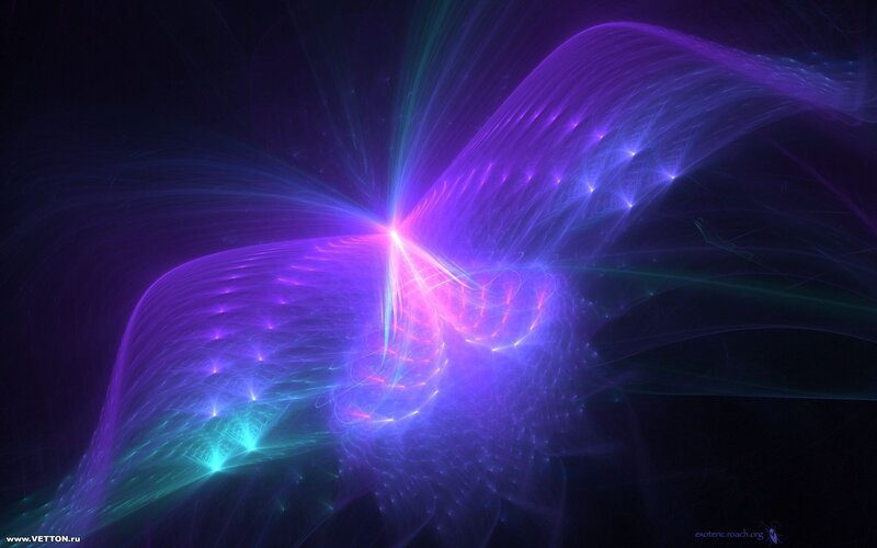 Abstract purple and blue fractal