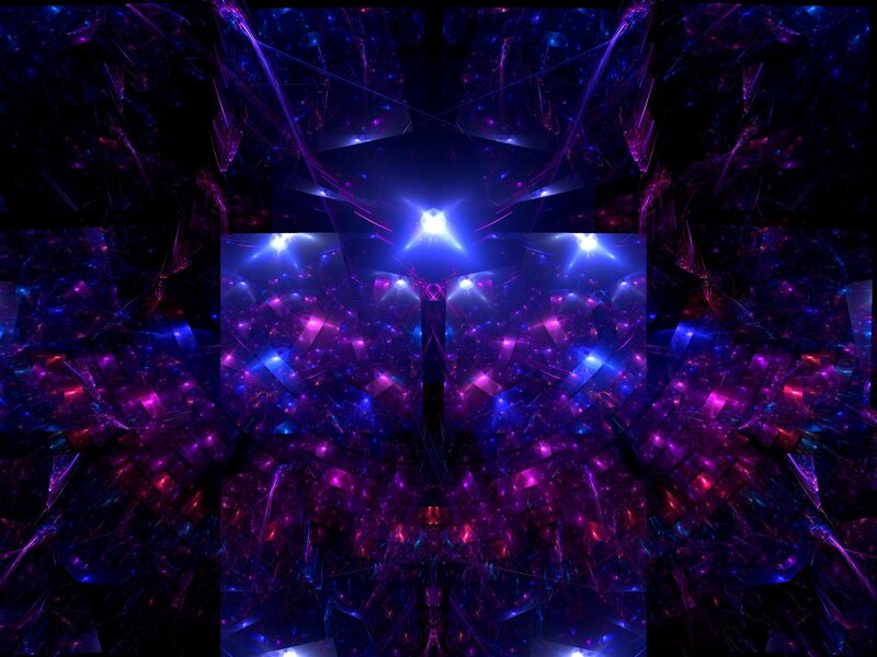 abstract purple and blue fractal