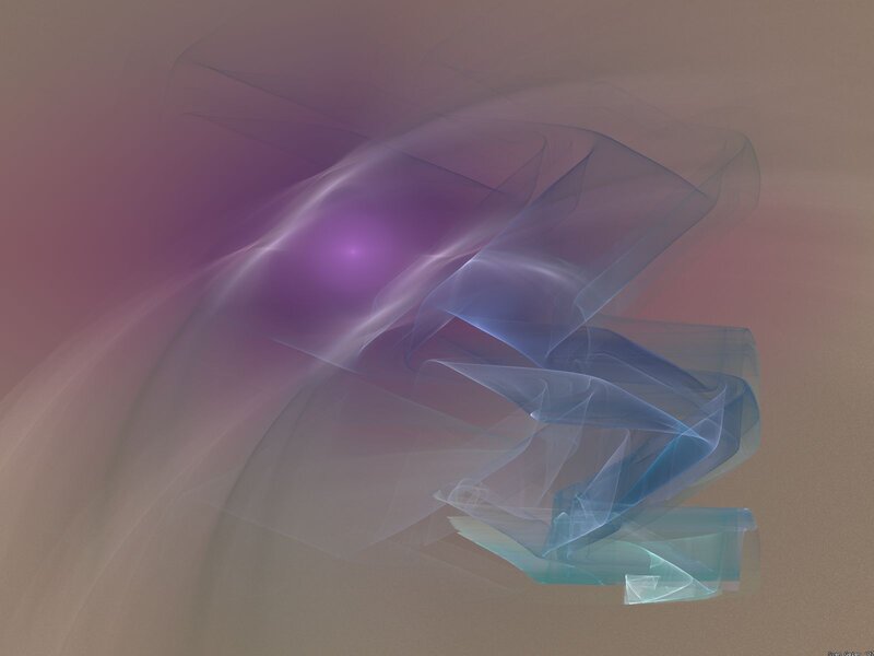 Abstract purple and blue fractal