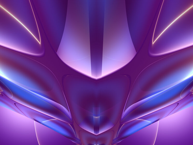 Abstract purple and blue fractal design
