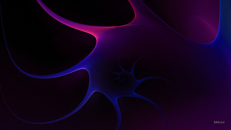 Abstract purple and blue fractal design