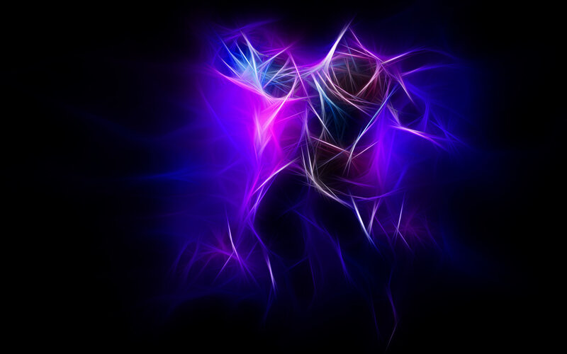 Abstract purple and blue fractal