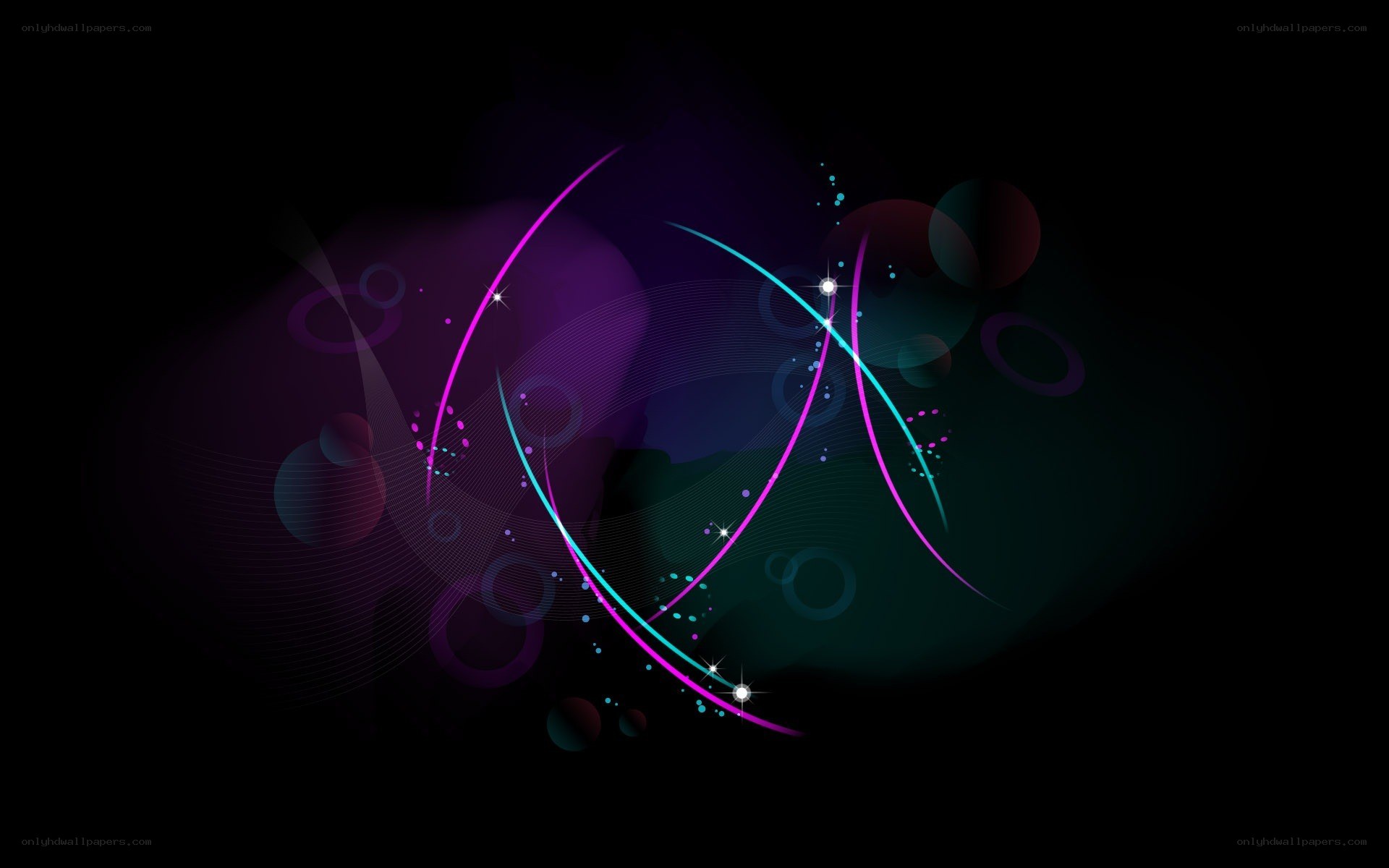 Abstract purple and blue light design