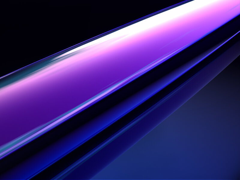 Abstract purple and blue light streak