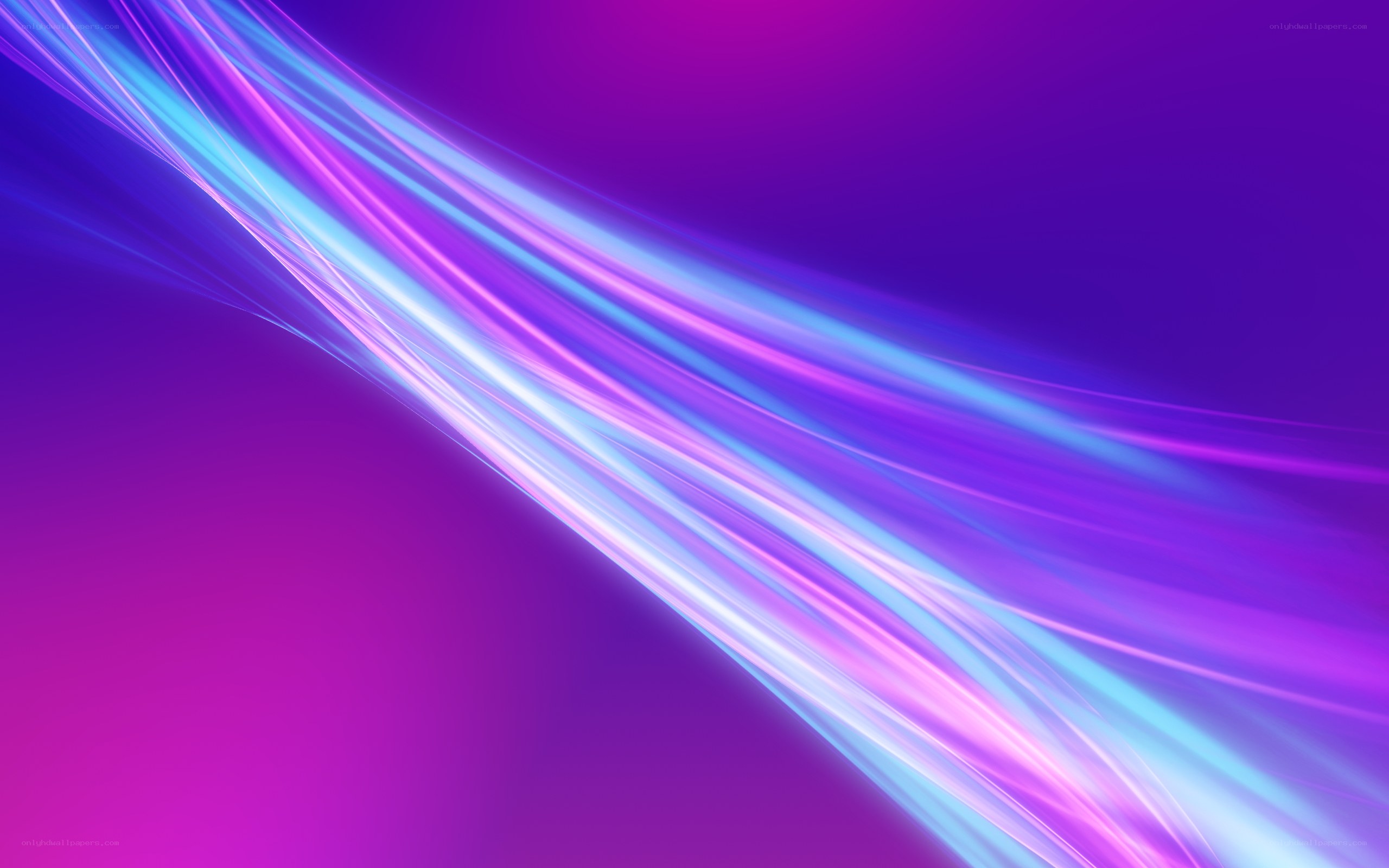 Abstract purple and blue light streaks