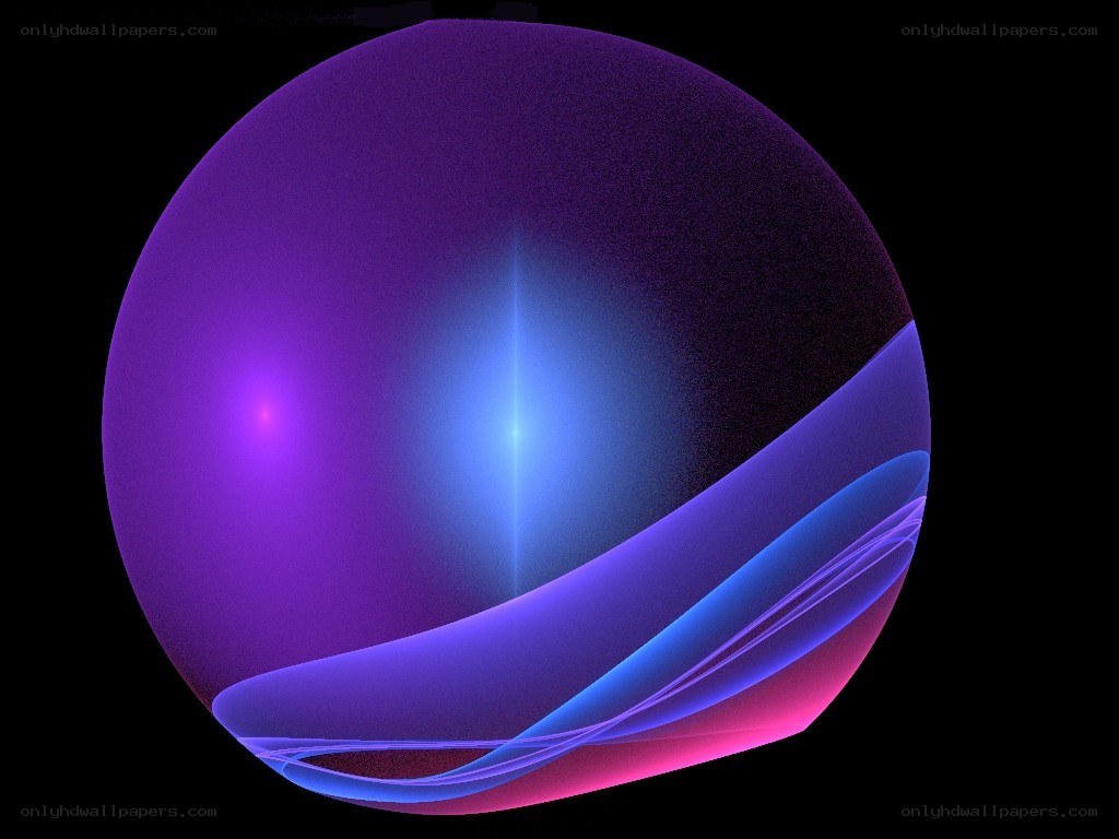 abstract purple and blue sphere