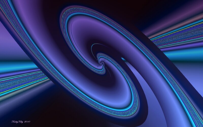 Abstract purple and blue spiral