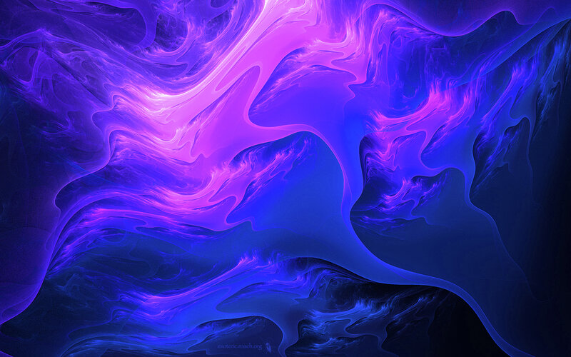 Abstract purple and blue swirls