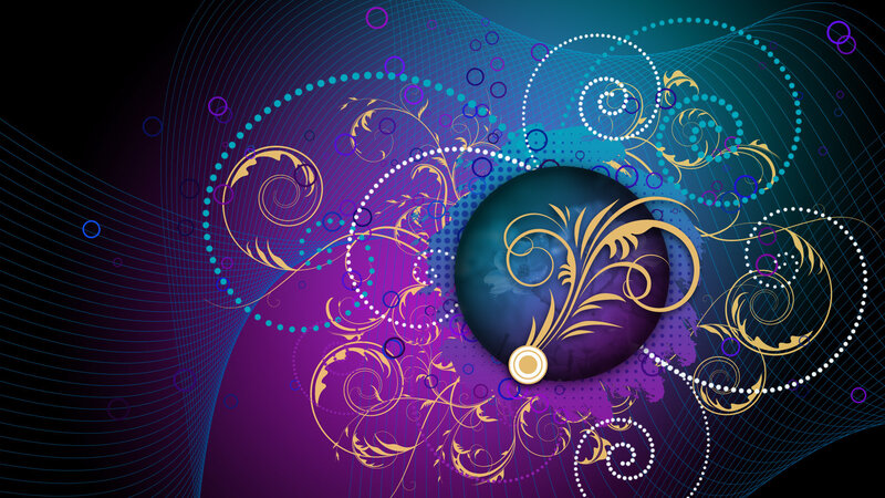 abstract purple and blue swirls