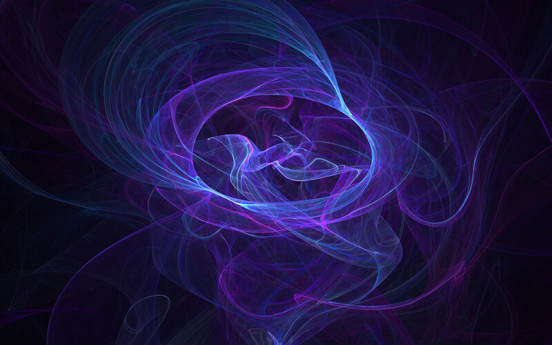 Abstract purple and blue swirls