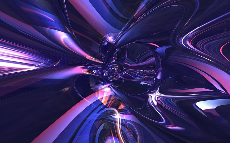 Abstract purple and blue swirls