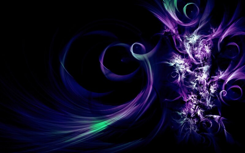Abstract purple and blue swirls