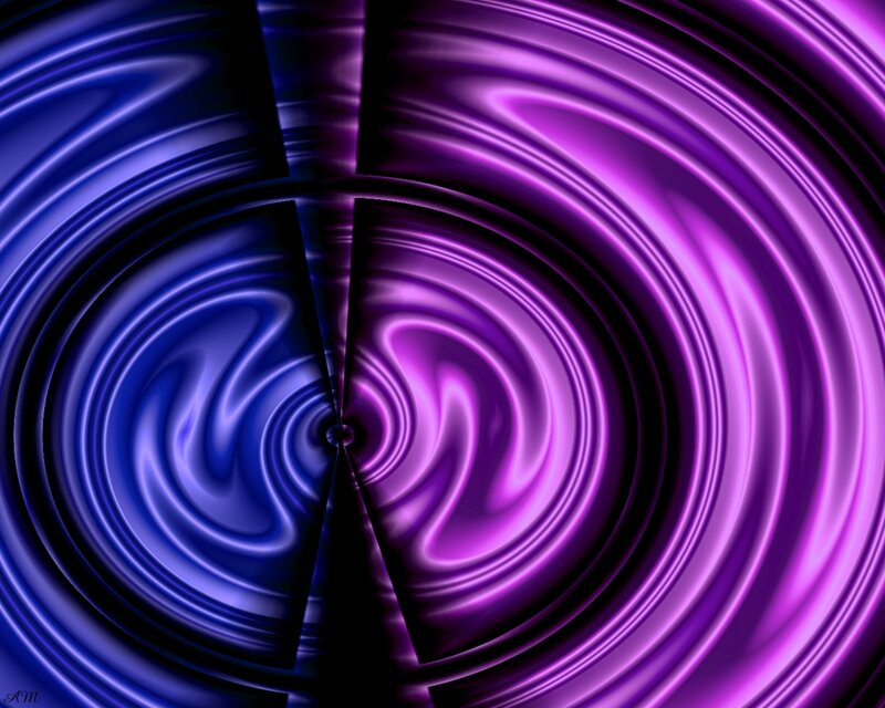 Abstract purple and blue swirls