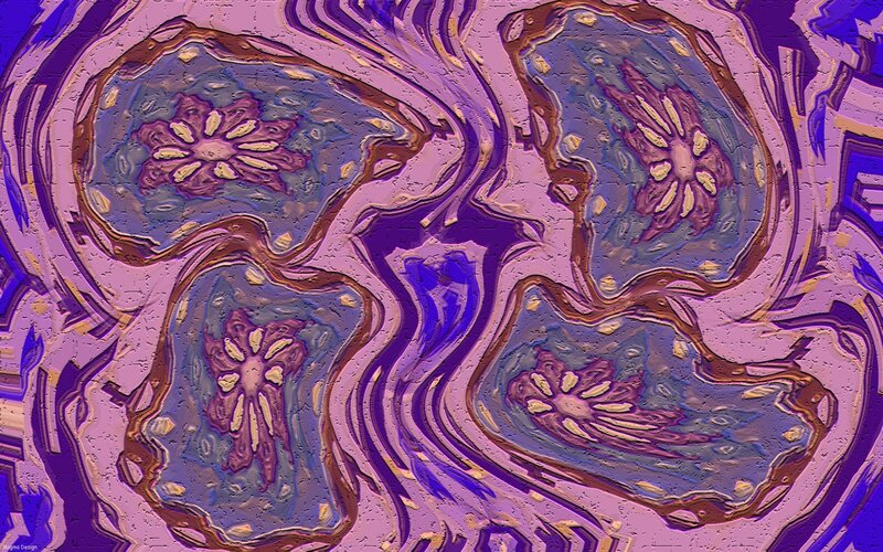 Abstract purple and blue swirls