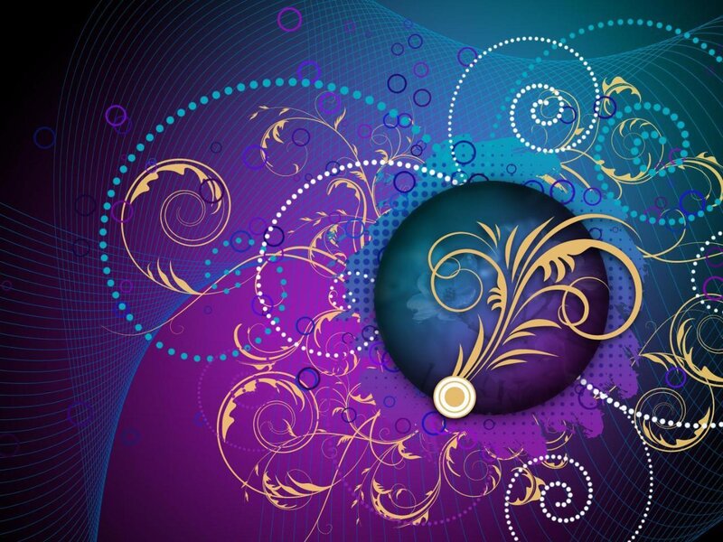 abstract purple and blue swirls