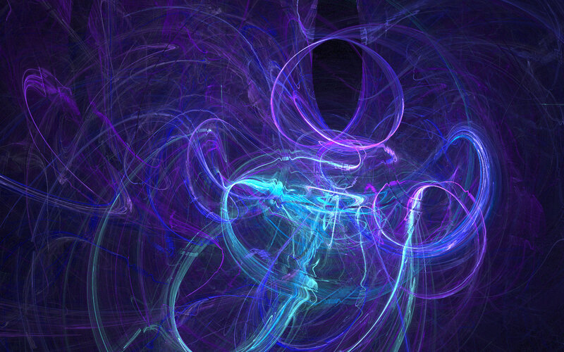 Abstract purple and blue swirls