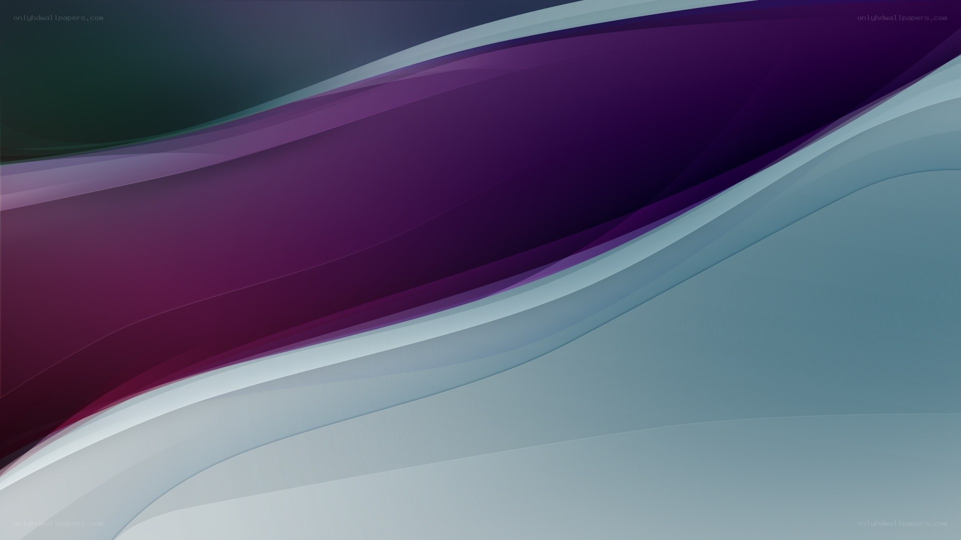 Abstract purple and blue waves