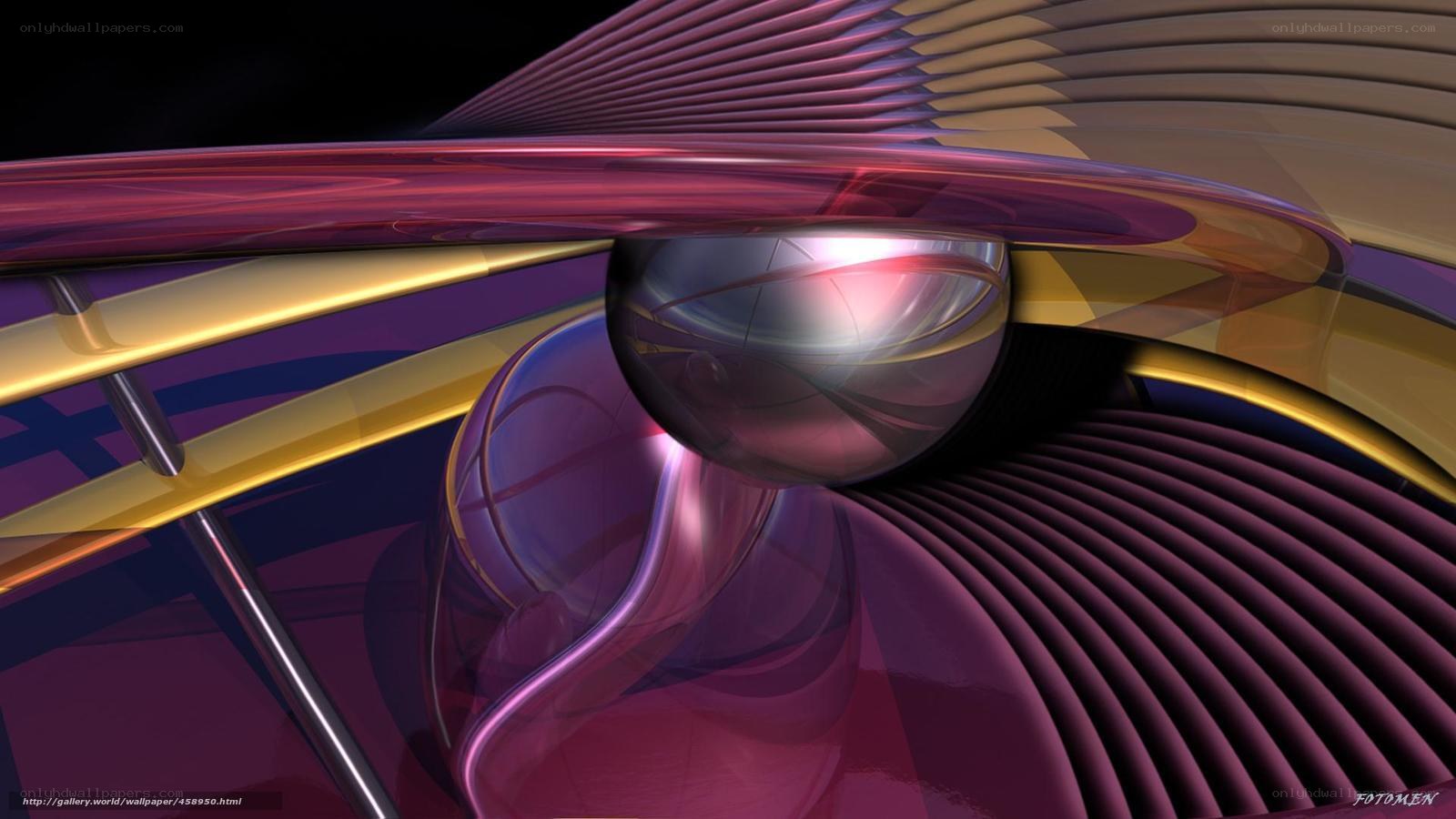 Abstract purple and gold design