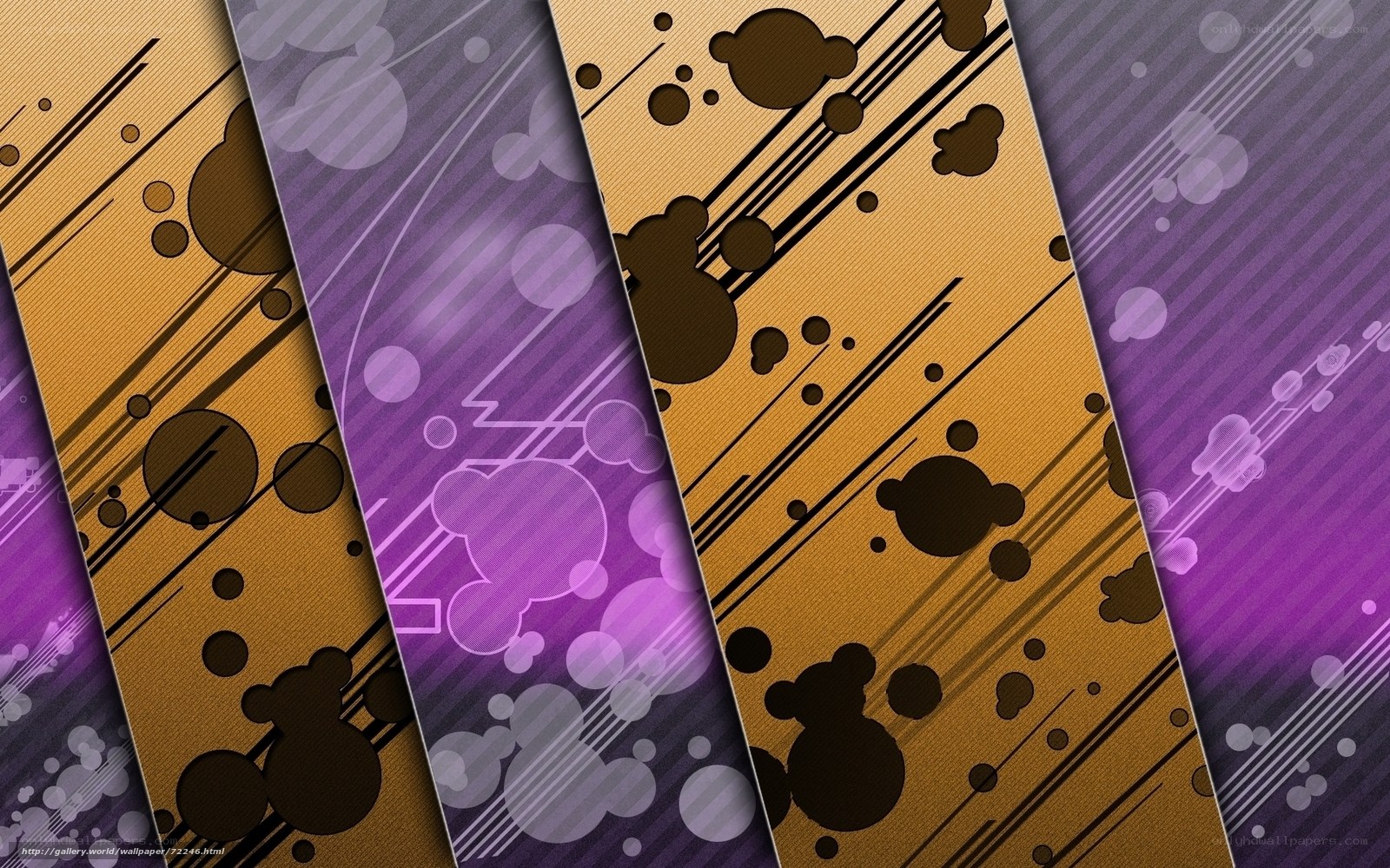 abstract purple and gold design