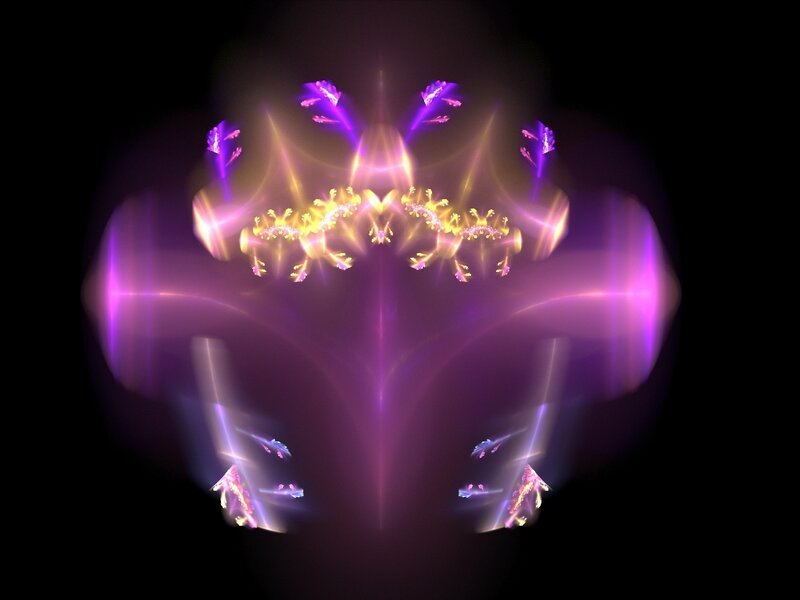 abstract purple and gold fractal