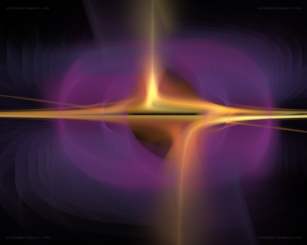 Abstract purple and gold light design