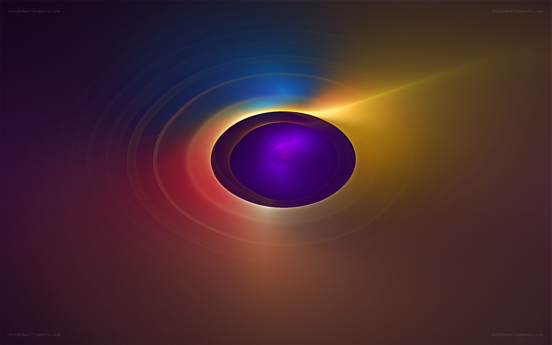 Abstract purple and gold light