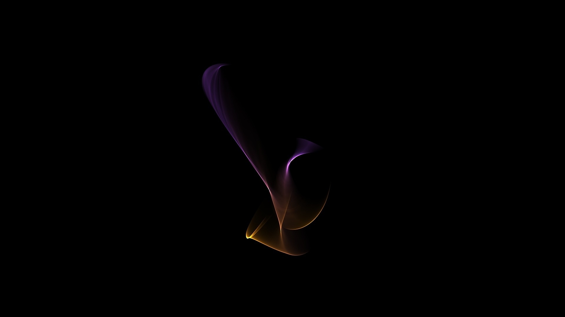 Abstract purple and gold swirl